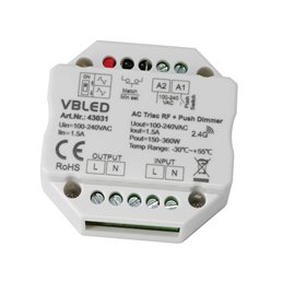 VBLED - LED-Lampe, LED-Treiber, Dimmer online beim Hersteller kaufen|"Inatus" RF-lichtschalter Wandfernbedienung schalter KIT inkl. Dimmer - 230V - Max 1A