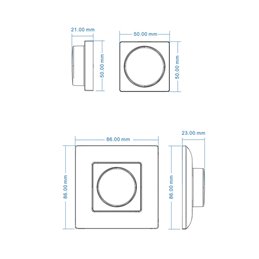 VBLED - LED-Lampe, LED-Treiber, Dimmer online beim Hersteller kaufen|VBLED "Inatus" RF-Wandfernbedienung und Tastschalter Dimmer und Farbetemperatur-Wechsler