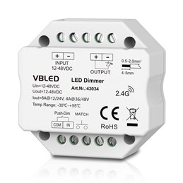 VBLED - LED-Lampe, LED-Treiber, Dimmer online beim Hersteller kaufen|"Inatus" KIT RF-Wandfernbedienung KIT inkl. 12-24V DC Dimmer