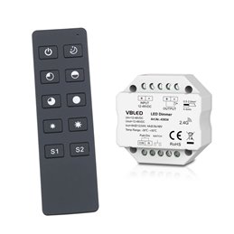 sET "INATUS" - Dimmer LED 12-24V CC 240-480W incl. mando a distancia de 1 canal