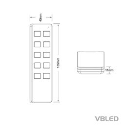 VBLED - LED-Lampe, LED-Treiber, Dimmer online beim Hersteller kaufen|VBLED "INATUS" SET - Dimmer 12-48V DC incl 1-Kanal Fernbedienung