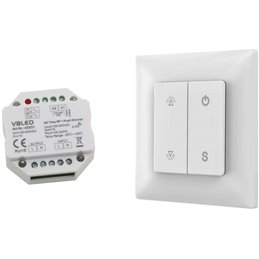 sET "INATUS" - Dimmer LED 12-24V DC 240-480W incl. telecomando a 1 canale