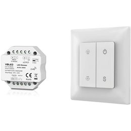 SET VBLED "INATUS" - Dimmer 12-48V DC incl. telecomando a 4 canali