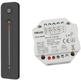 VBLED - LED-Lampe, LED-Treiber, Dimmer online beim Hersteller kaufen|"INATUS" SET - LED Dimmer 12-24V DC 240-480W incl 1-Kanal Fernbedienung