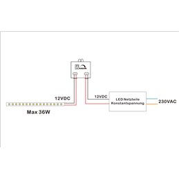 VBLED - LED-Lampe, LED-Treiber, Dimmer online beim Hersteller kaufen|"EZDIM" 3 Stufen (10%-50%-100%) LED Dimmer 12V-24V DC 3A Max für dimmbare LED-Leuchte