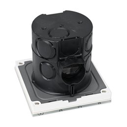 "iNatus" RGBW wandbediening 4-kanaals, touch glass wit 12-24VDC