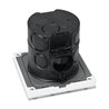 "iNatus" RGBW wandbediening 4-kanaals, touch glass wit 12-24VDC