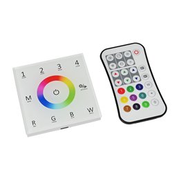 HomeiNatus RGBW Wall Touch Panel LED Controller Kit with Remote Control
