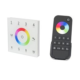 VBLED - LED-Lampe, LED-Treiber, Dimmer online beim Hersteller kaufen|"INATUS" SET - RGBW Funk Dimmer Controller mit 4 Zonen Multifunktion-Fernbedienung 12-24V DC