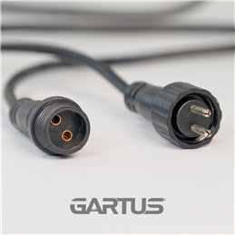 Gartus 3-way distribution cable 12V for outdoor use