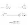Cable de extensión para sistema GARTUS, 5m, negro