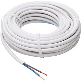 Power cable with Euro plug and appliance socket C7 - White - 1.5 metre