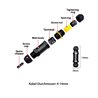 2pcs Kabelschakelaar Waterdichte IP68 Verbindingsdoos Verbindingsmof 5-polig voor Ø4-14mm