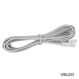 Power cable with Euro plug and appliance socket C7 - White - 1.5 metre