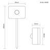 Gartus PIR Bewegingssensor voor 12V tuinverlichting