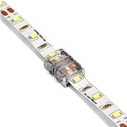 Connecteurs professionnels pour bandes LED blanches accordables - Connecteurs de câbles 10mm 3 PIN sans soudure