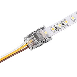 Conectores profesionales de tiras LED blancas sintonizables 10mm 3 PIN sin soldadura