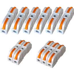 Easy-Install 2-Pin Wiring Branch Plug for Thin Wires
