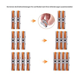 30Pcs Premium One-to-One Connector Clamp (Free Combination)