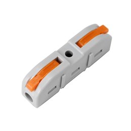 Connector low voltage 2-fold