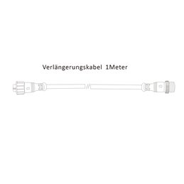 RGBW CABLE Extension Cable 5X0,35MM² 1Meter