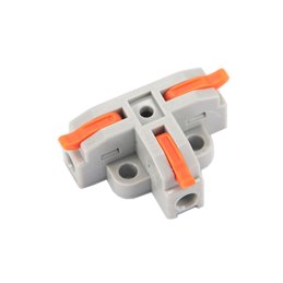 Connector low voltage 2-fold