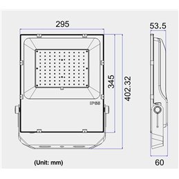 100W IP65 LED Floodlight Spotlight Slim Floodlight Waterproof Spotlight Outdoor Spotlight Outdoor
