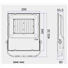 100W IP65 LED Floodlight Spotlight Slim Floodlight Waterproof Spotlight Outdoor Spotlight Outdoor