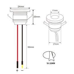 VBLED - LED-Lampe, LED-Treiber, Dimmer online beim Hersteller kaufen|4er-Set LED Aluminium Mini Einbaustrahler 3000K mit dimmbar LED Trafo - Silber