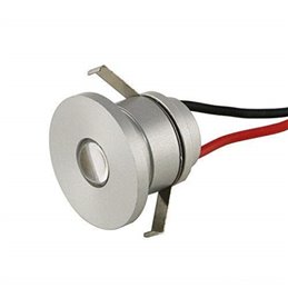 Set van 3 LED aluminium mini spot inbouwspots / IP44 / 1W / 350mA 4000K