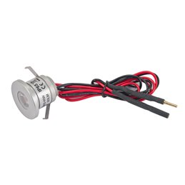 Set di 3 mini faretti da incasso in alluminio a LED da 1W bianco caldo con trasformatore