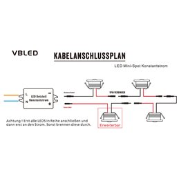 VBLED - LED-Lampe, LED-Treiber, Dimmer online beim Hersteller kaufen|4-er Set 1W LED Aluminium Mini Einbaustrahler schwarz warmweiß mit RF Netzteil und Fernbedienung