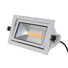 Foco empotrable COB LED VBLED - redondo - fundición a presión - cepillado - 7W