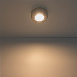 LED cabinet kitchen under-cabinet light, brushed stainless steel, 12V, 3.5W, warm white