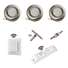VBLED - LED-Lampe, LED-Treiber, Dimmer online beim Hersteller kaufen|VBLED LED COB Einbaustrahler - eckig - chrom - glänzend - 7W