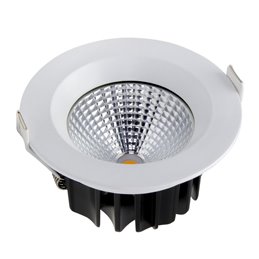 Faretto da incasso LED COB - angolare - bianco - lucido - 7W