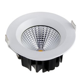VBLED LED COB recessed spotlight - round - die-cast - brushed - 7W