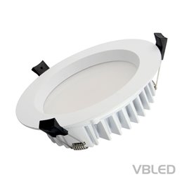 VBLED LED COB inbouwspot - rond - gegoten - geborsteld - 7W