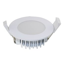 Set di 3 apparecchi da incasso 3X6W Extra Flat per illuminazione frontale e laterale Alluminio 3000K