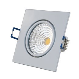 VBLED - LED-Lampe, LED-Treiber, Dimmer online beim Hersteller kaufen|LED Einbaustrahler / Aluminium / silber Optik / eckig / inkl. 3.5W LED