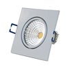 Foco empotrable COB LED - angular - blanco - brillante - 7W