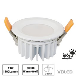 faretto da incasso 7W LED COB 3000K dimmerabile - rotondo - cromo - lucido