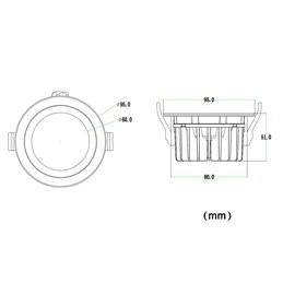 VBLED LED Inbouwarmatuur - IP65 Waterdicht - 13W - 230V