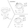 VBLED - LED-Lampe, LED-Treiber, Dimmer online beim Hersteller kaufen|3er Set 4W LED Ein- und Aufbauleuchte schwenkbar IP20 12V 3000K warmweiß 175 Lumen