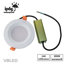 VBLED - LED-Lampe, LED-Treiber, Dimmer online beim Hersteller kaufen|LED Einbaustrahler aus Aluminium / Weiß / rund / 5W LED / GU5.3/ MR16