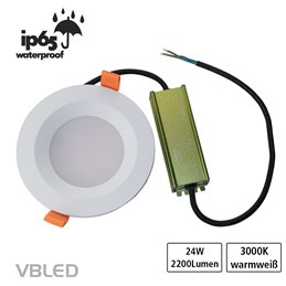 VBLED LED COB recessed spotlight - round - die-cast - brushed - 7W