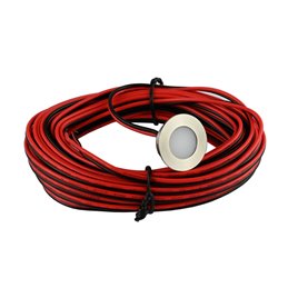 3W LED Mini Inbouwspot - "OCULOS" Minispot - 12V DC - IP44 - 3000K - Zwenkbaar - Zwart