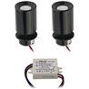 KIT van 2 - LED Mini Inbouwspot "TINI" 1W Draaibaar & Zwenkbaar