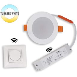 VBLED LED COB inbouwspot - rond - gegoten - geborsteld - 7W