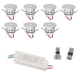 VBLED - LED-Lampe, LED-Treiber, Dimmer online beim Hersteller kaufen|4er Set 3W Mini-Einbauspot Strahler "NOVOS" warmweiß 3000K 12V DC Inkl.LED Trafo